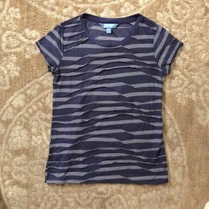 Vera Wang Women’s Short Sleeve Ruffle T shirt